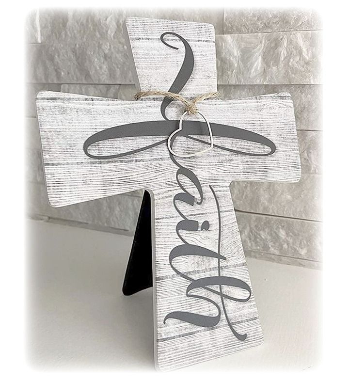Faith Cross Christian Sympathy Gift With Condolences Card