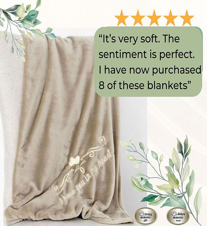 Mink Memorial Blanket Sympathy Throw