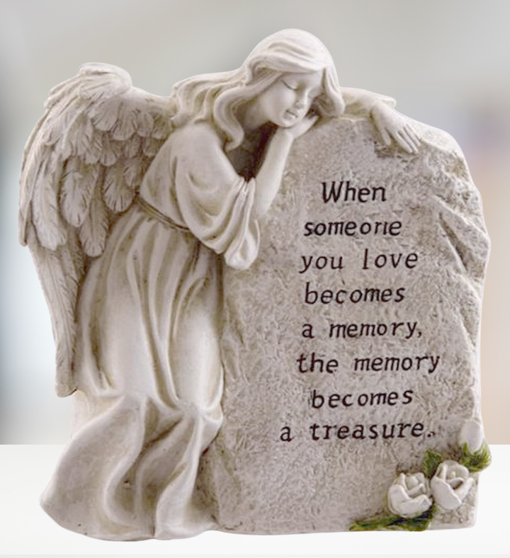 Treasured Memory Memorial Angel Statue Sympathy Gift
