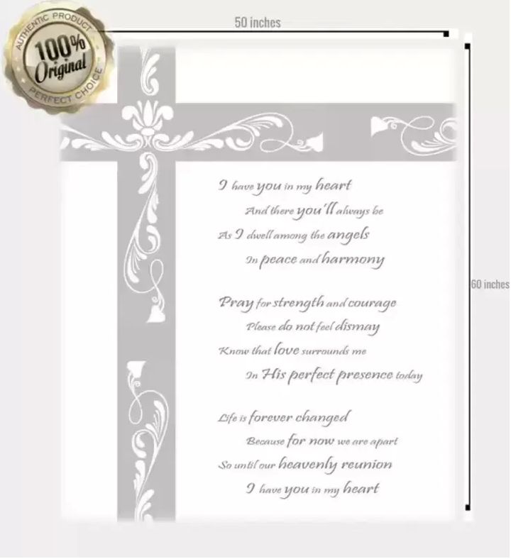 Memorial Blanket Sympathy Gift Knit Throw With Grief Journal