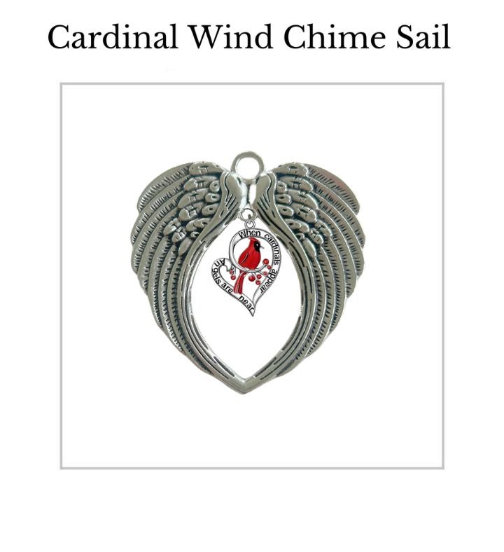 Cardinals Appear When Loved One Is Near Windchime Sympathy Gift