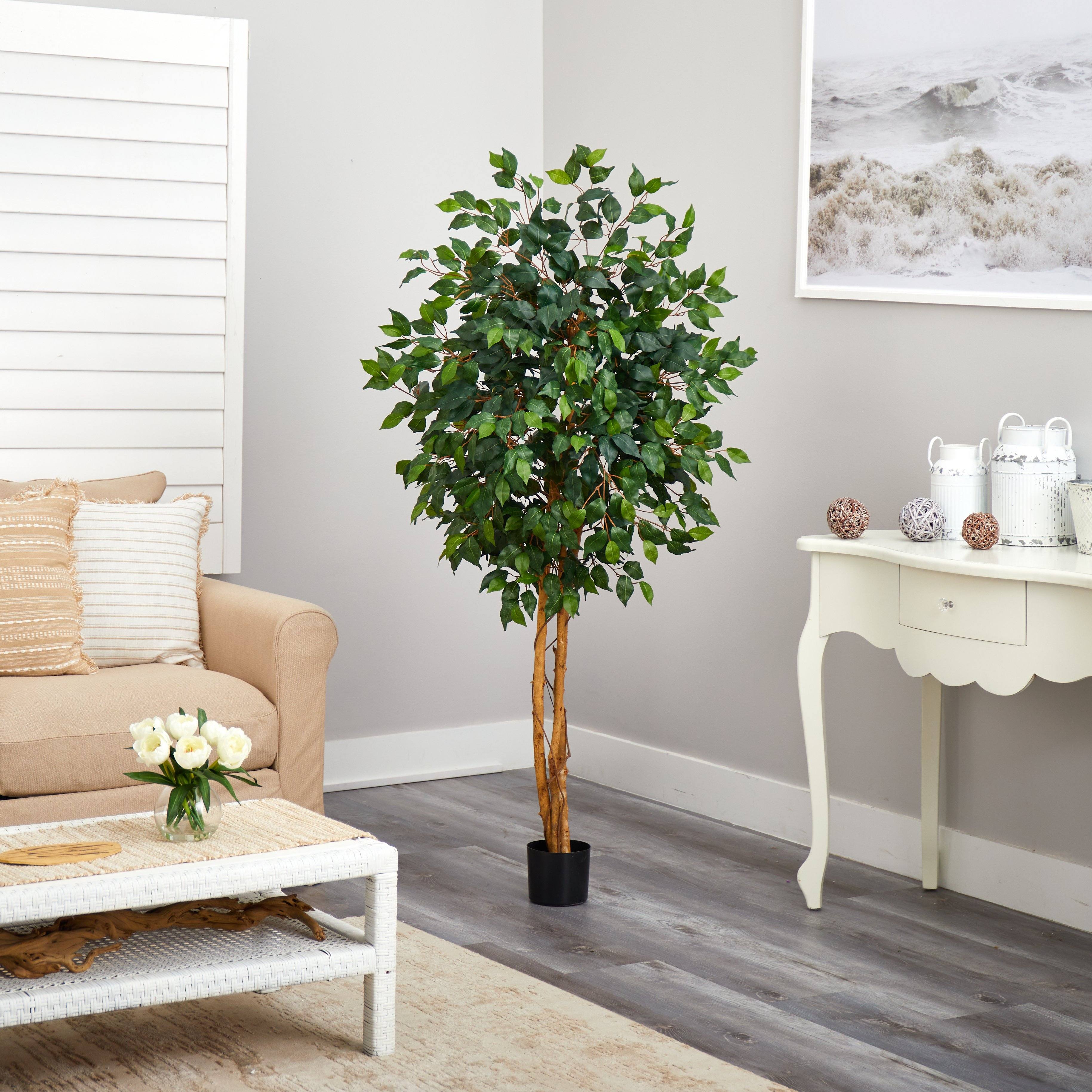Nearly Natural 5' Ficus Silk Tree
