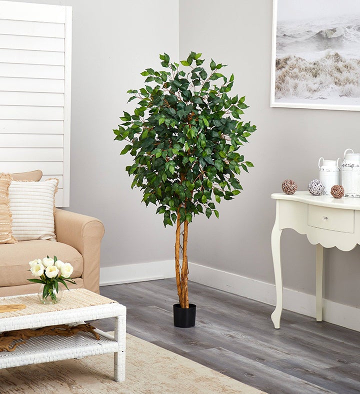 Nearly Natural 5' Ficus Silk Tree