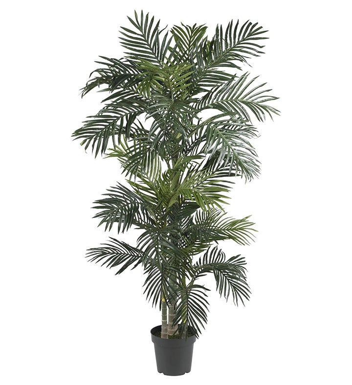 Nearly Natural 6.5' Golden Cane Artificial Palm Tree