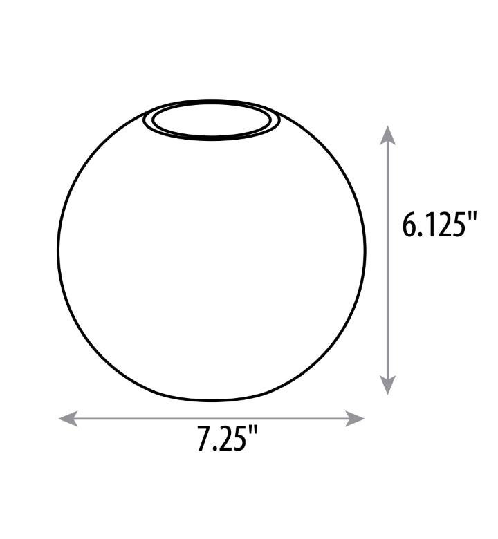 Glass Round W Replaceable Candle