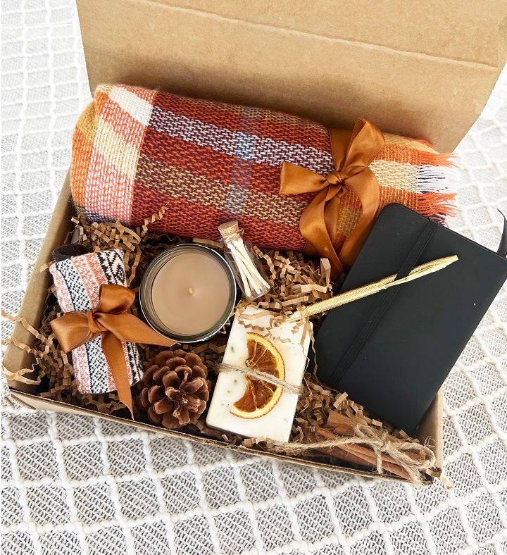 Cozy Hygge Blanket Scarf Gift Box