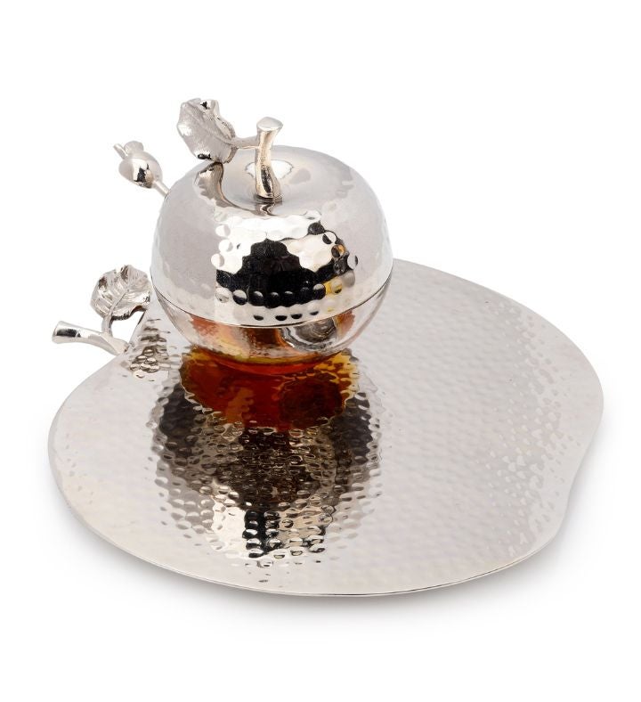 Apple Honey Dish With Spoon