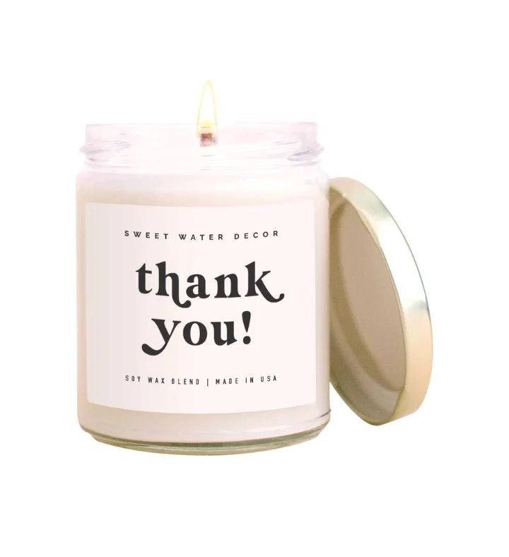 Thank You! Soy Candle   9 Oz