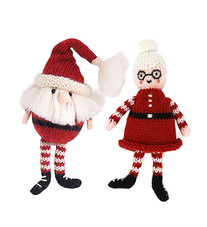 Mr. & Mrs. Claus Ornaments Set