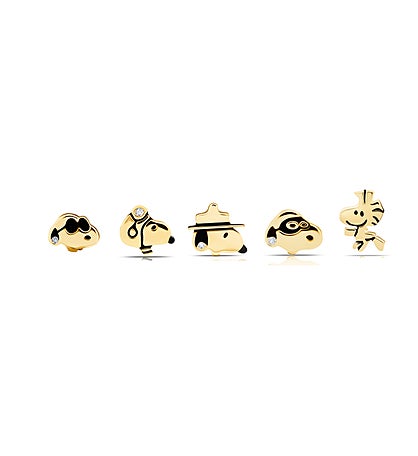 Snoopy & Woodstock Stud Earrings Set
