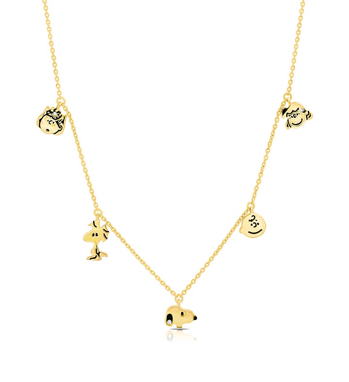 Snoopy & the Gang Charm Extendable Necklace