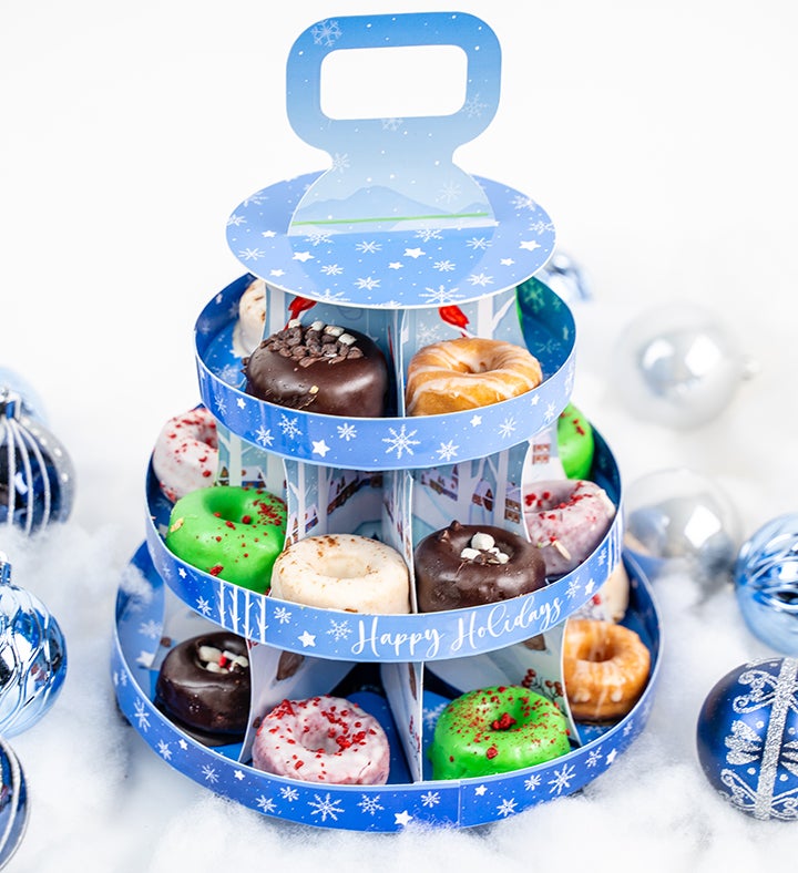 Holiday Donut Tower
