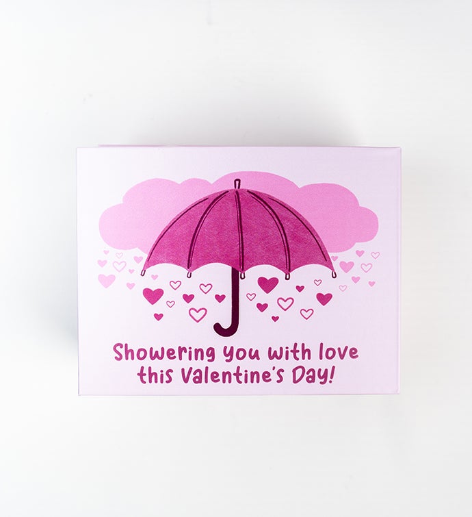 Valentine's Umbrella Love Shower Bundle w/Cake