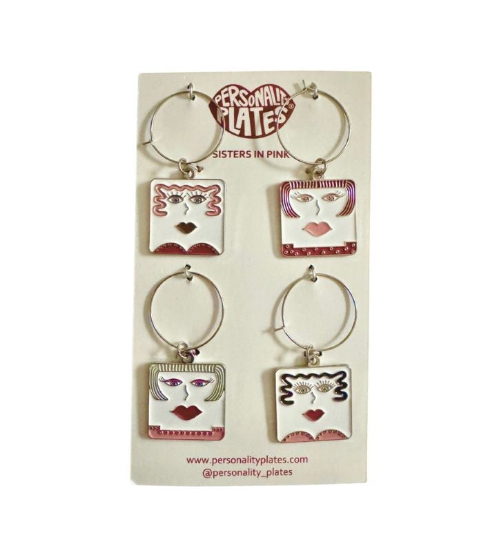 Personality Plates Wine Charms – Sisters First Edition 