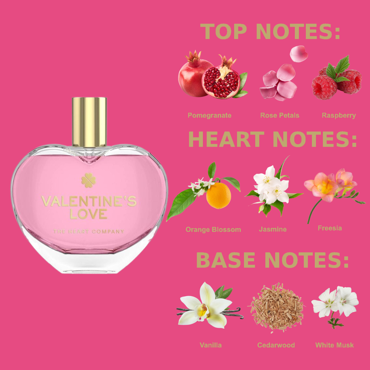 Perfume VALENTINE‘S LOVE   Fragrance Gift for Her   Romantic Eau de Parfum