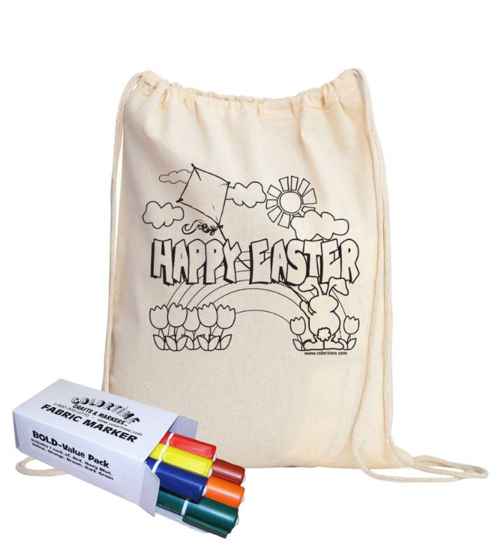 Colortime Easter Drawstring Bag & Marker Pack