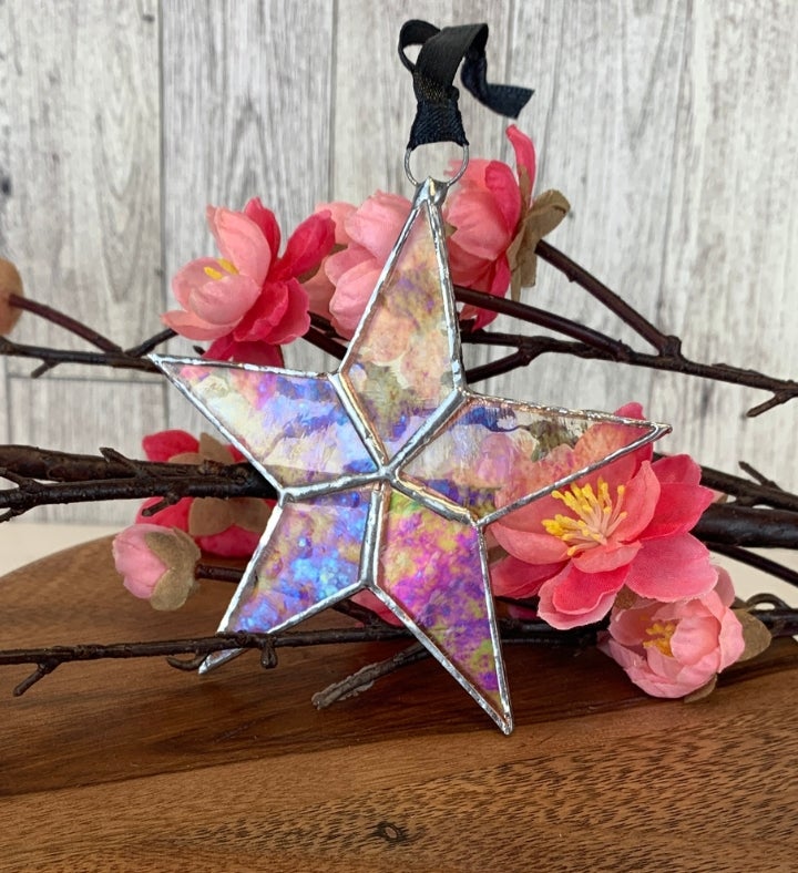 You + Shine: Congrats Handmade Stained Glass Star