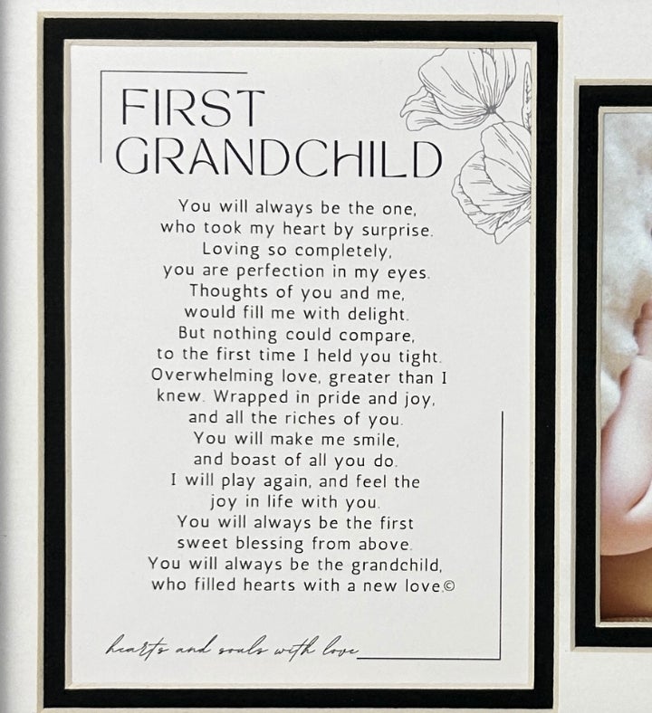 New Grandparent Gift: First Grandchild Frame