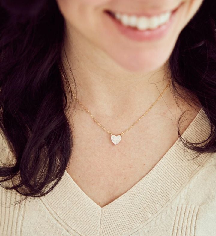 Pavé Heart Necklace