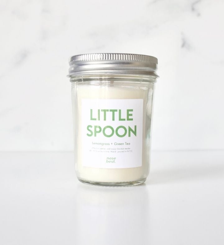 Little Spoon  Lemongrass & Green Tea  Cheeky Candle Gift 8oz