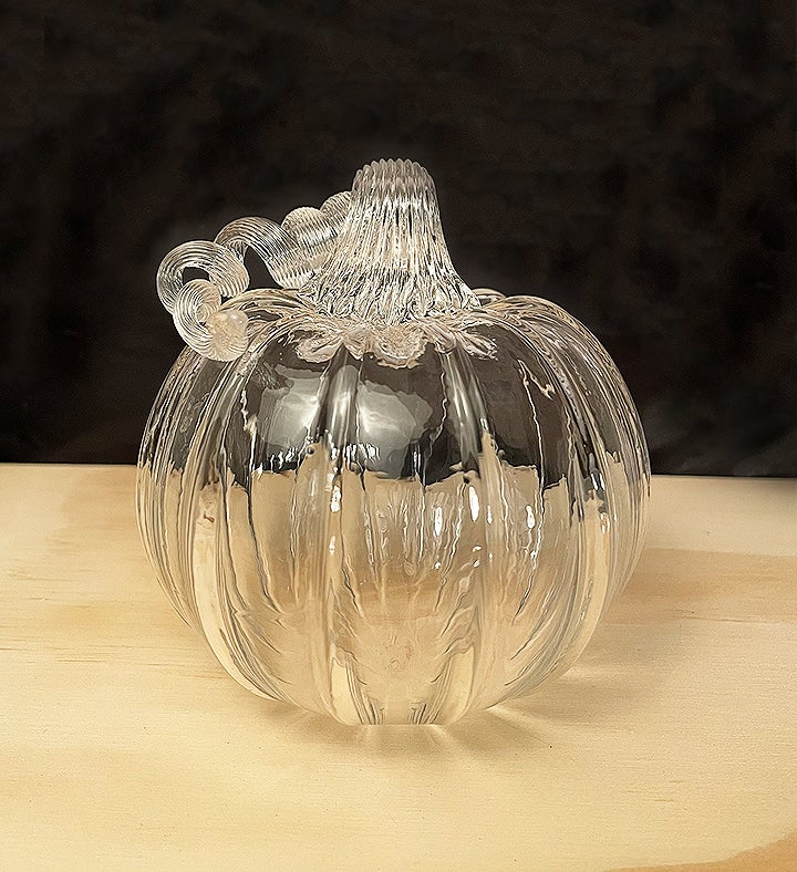 Orange Glass Pumpkin