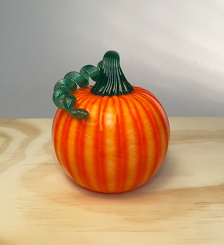 Orange Glass Pumpkin