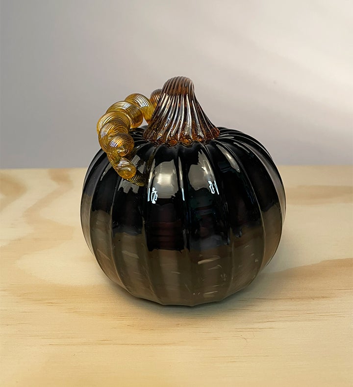 Black Glass Pumpkin