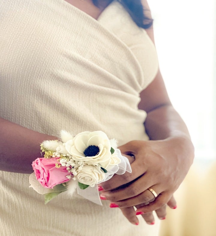Lasting Preserved Pink Rose Corsage | Marketplace | 1800Flowers