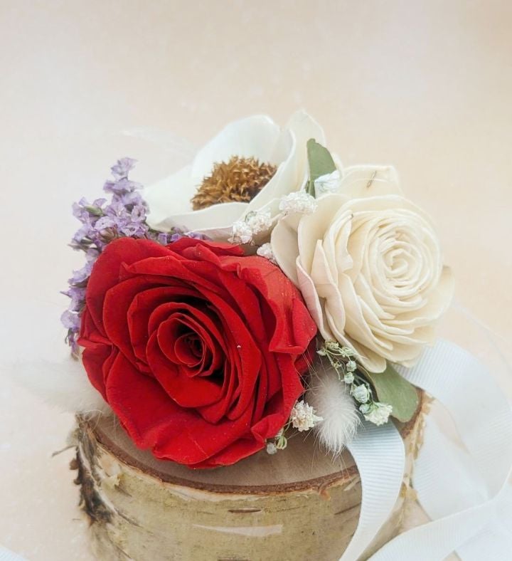 Preserved Red Rose Corsage