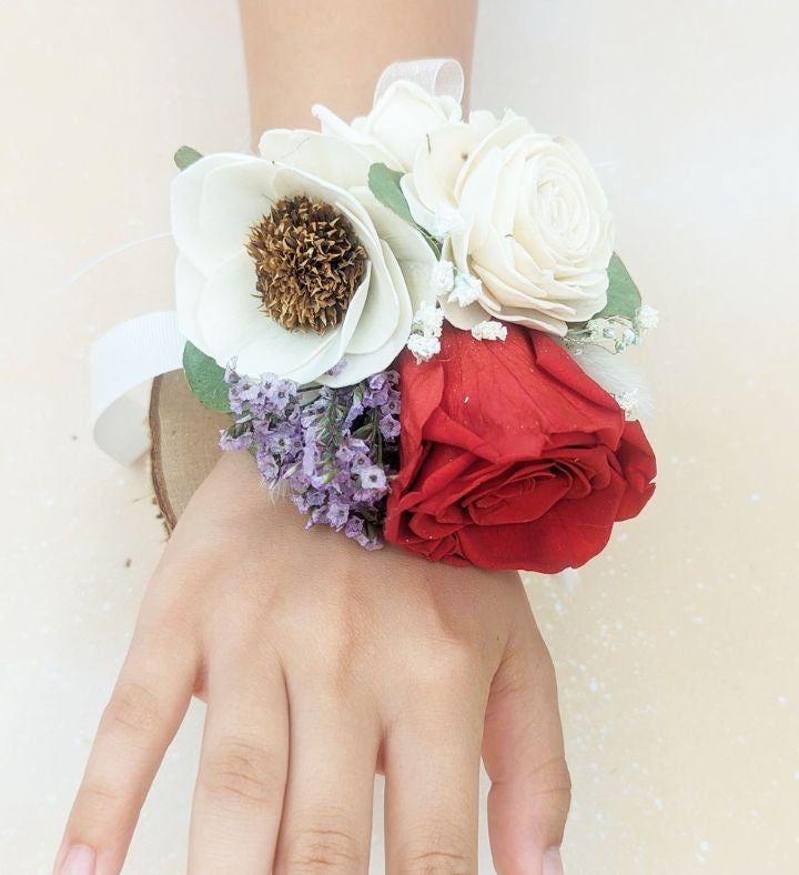 Preserved Red Rose Corsage