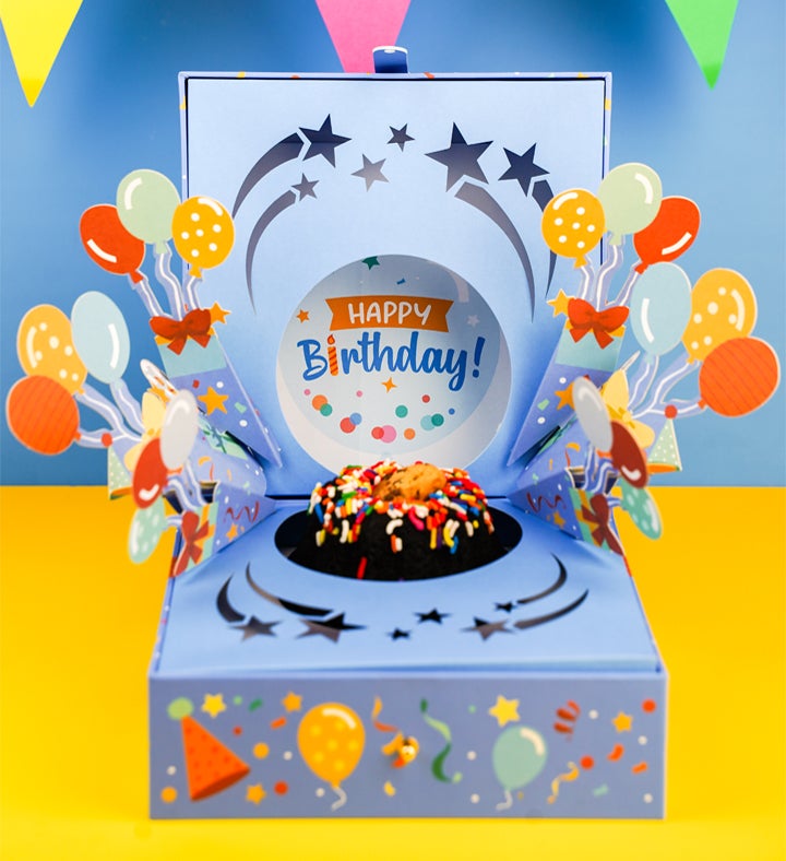 Happy Birthday Bloom Box with Cake