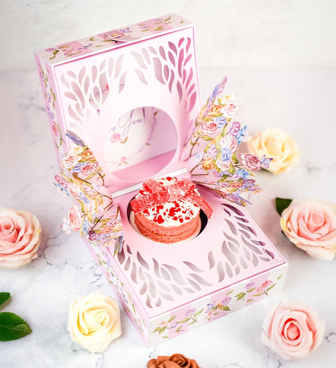 Love You Bloom Box with Cake