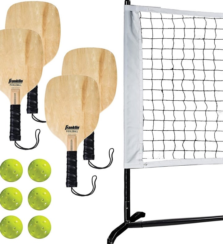 Franklin Sports Half Court Net/paddle/ball