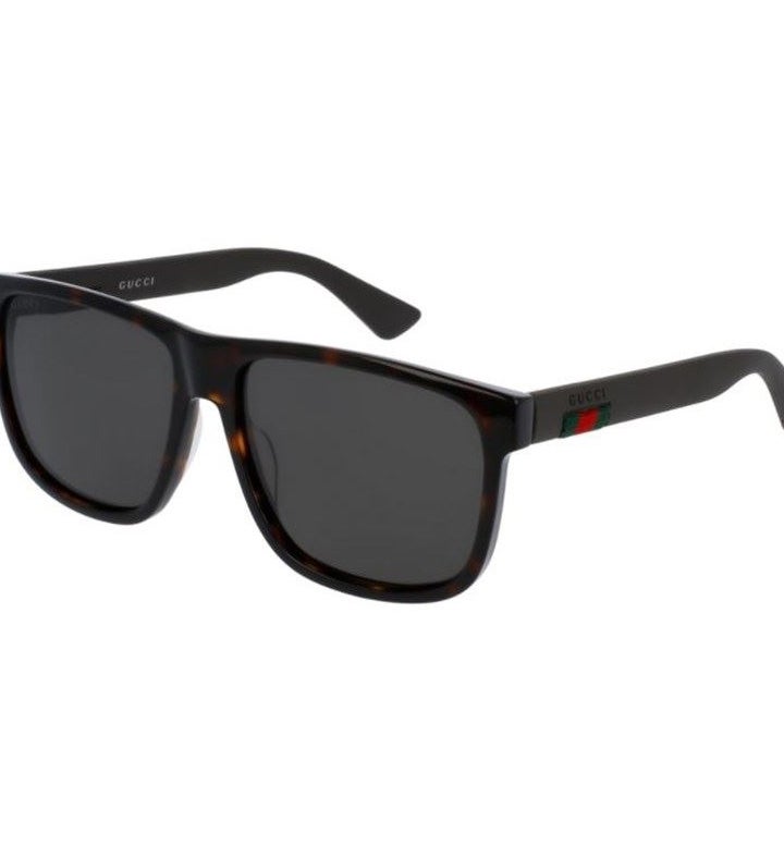 Gucci Mens Square Frame Sunglasses    black