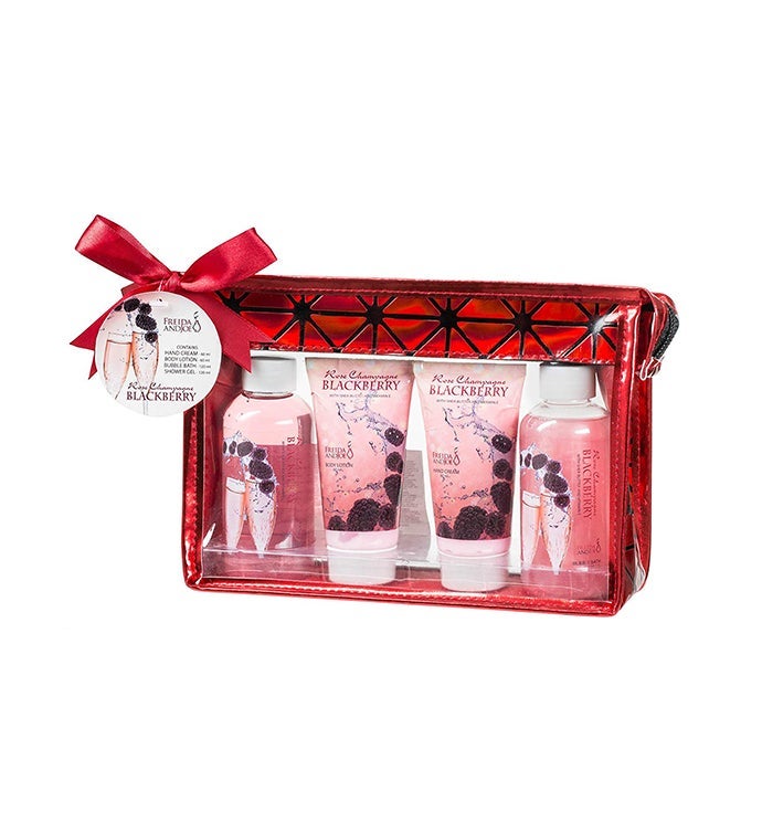 Rose Champagne Blackberry Aromatherapy Toiletry Gift Set