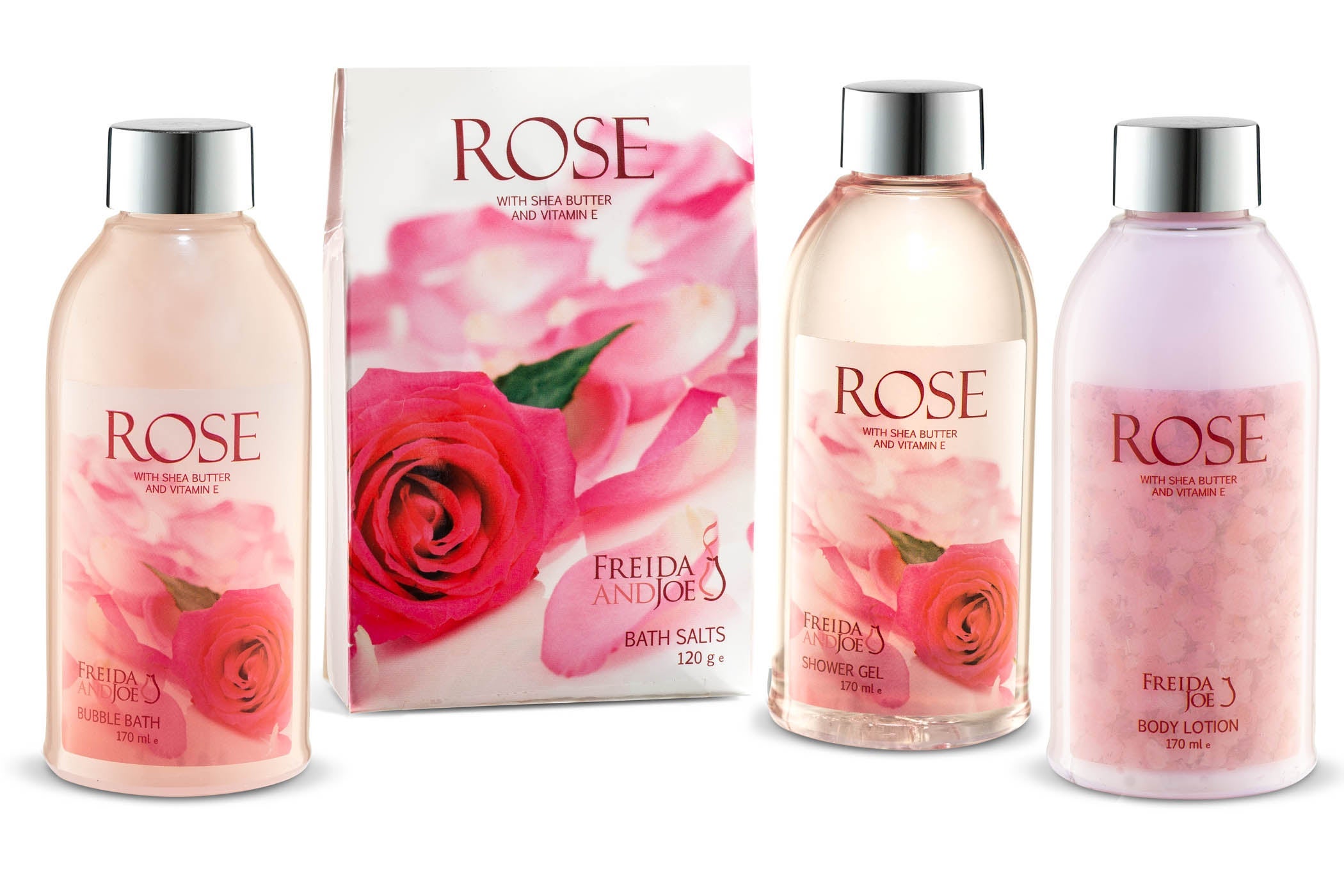 Pink Rose Bath and Body Home Spa Gift Set