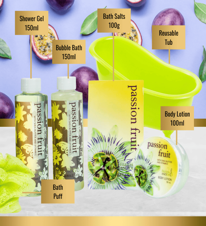 Passion Fruit Bath Tub Gift Basket