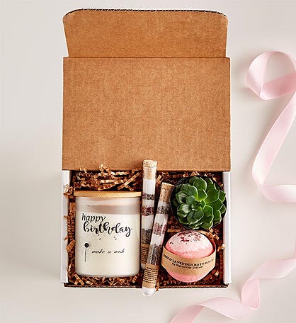 Birthday Gifts for Women Unique Happy Birthday Box Relaxing Spa Gift Thank  you gifts Mother's day gifts Christmas Gifts for Mom Sister Best Friend  Wife Gifts for Women Who Have Everything Pink