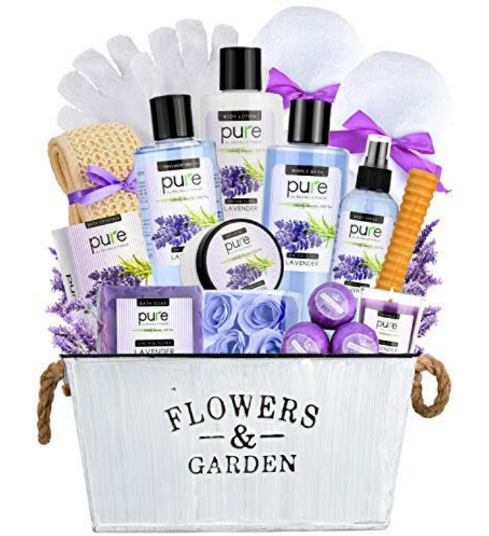 Premium Deluxe Large Lavender Spa Gift Basket