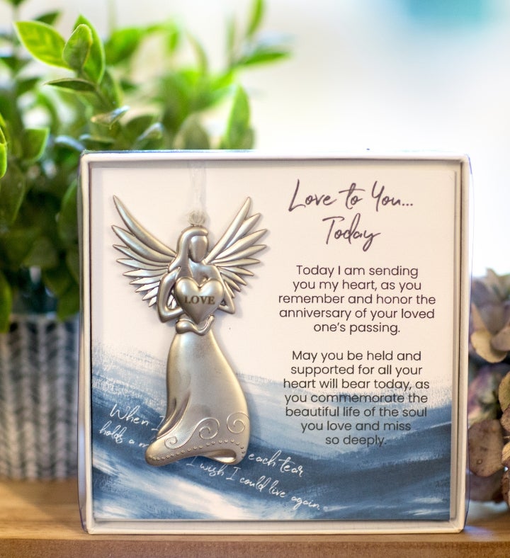 Angel Ornament Memorial Gift for First Anniversary of Loved Ones Loss