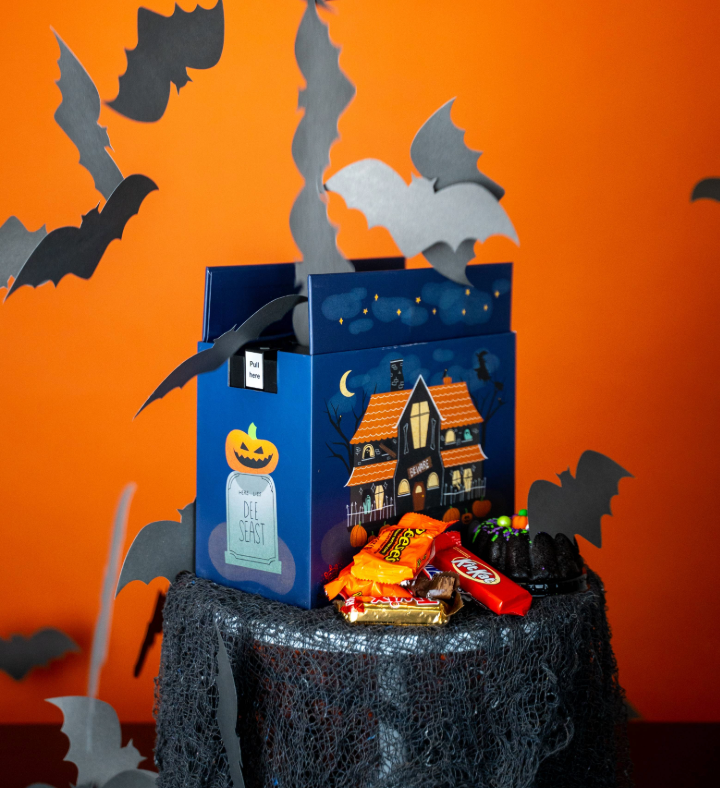 Haunted House Bat Surprise W/ Halloween Cake