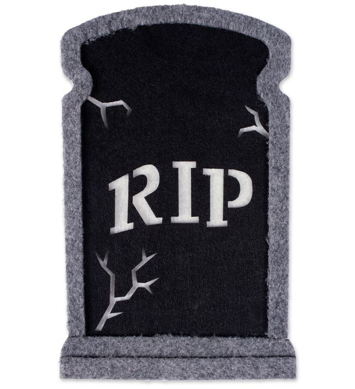 Set Of 2 Black Foam Tombstone Assortment 