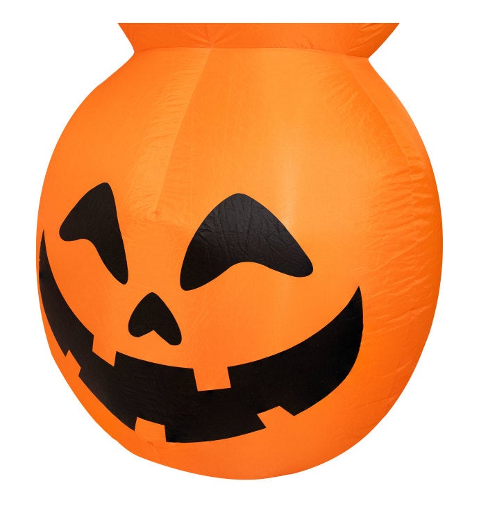 Stacked Jack-o-lantern Scarecrow 7-foot Halloween Inflatable