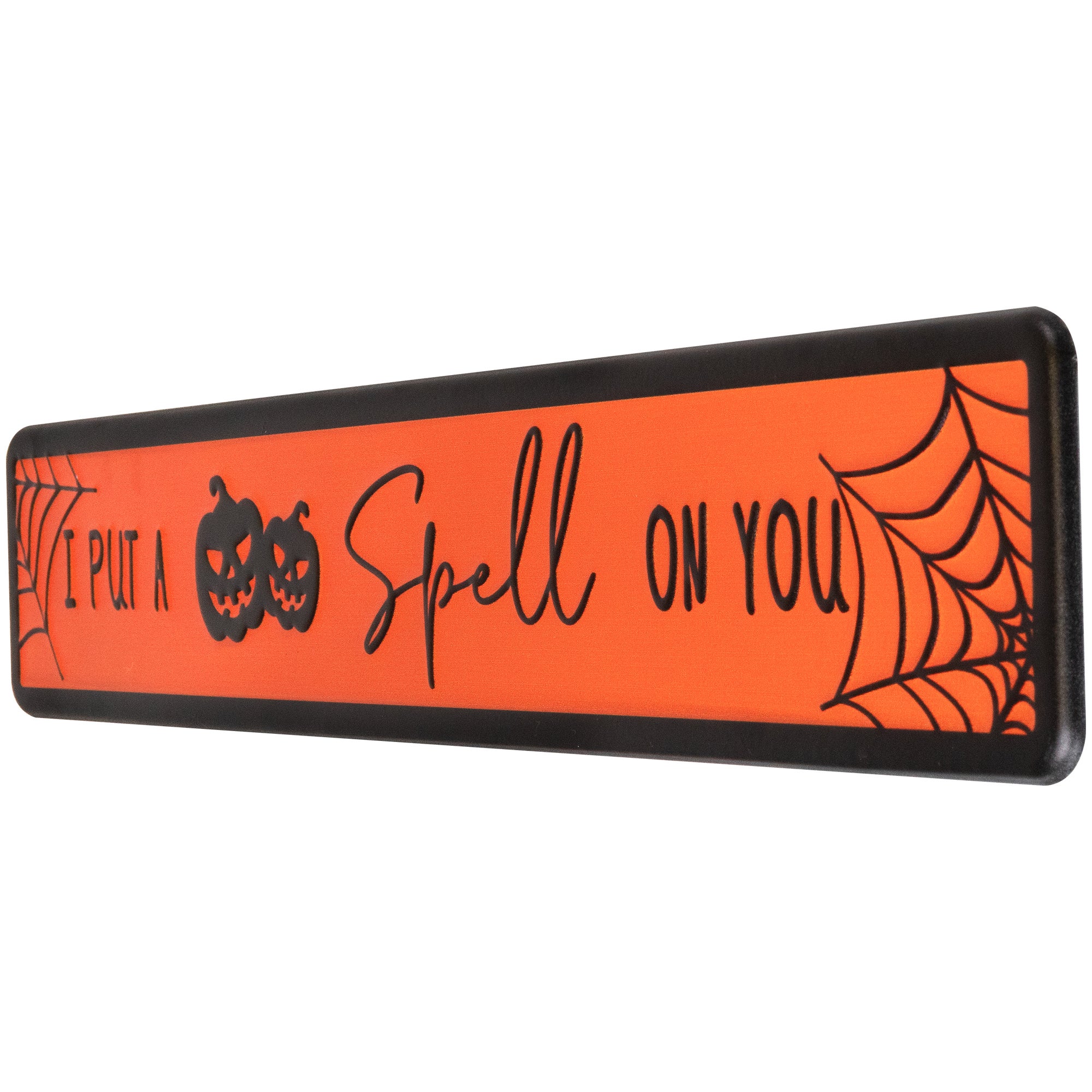 I Put A Spell On You Metal Halloween Wall Sign - 20"