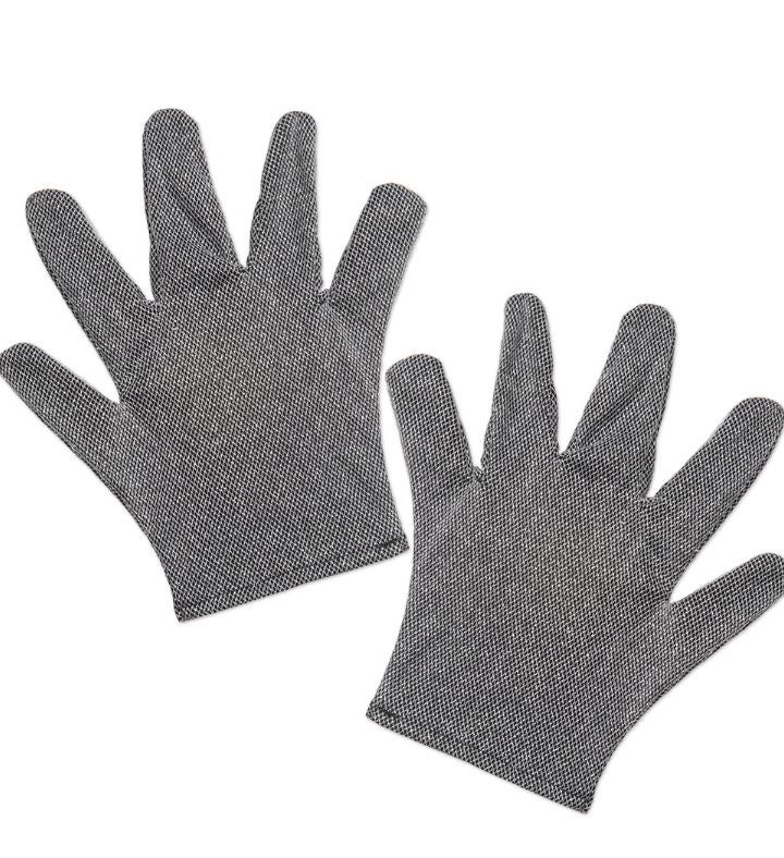 Club Pack Of 12 Gray Chainmail Medieval Style Gloves 11.75"