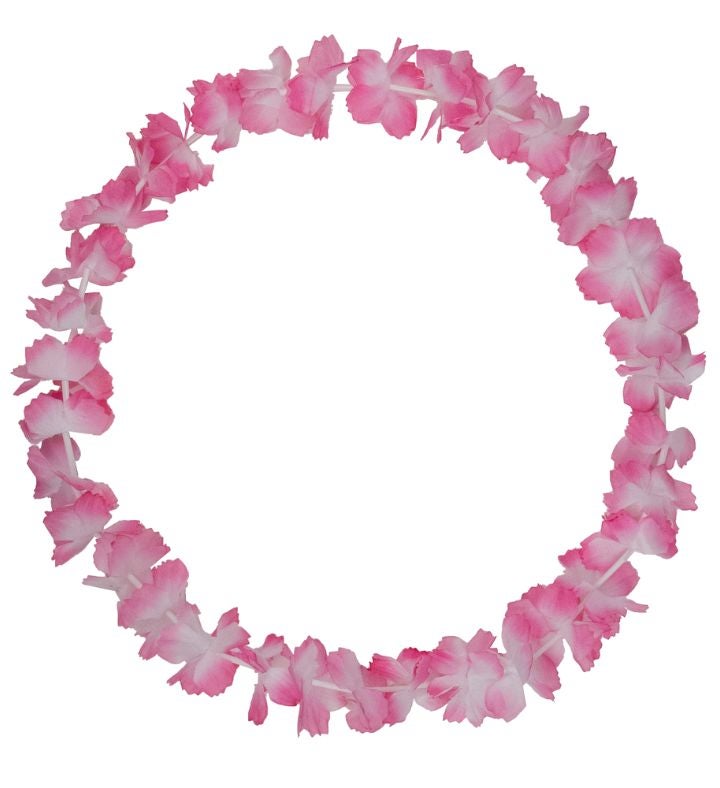 18" Pink And White Halloween Lei Costume