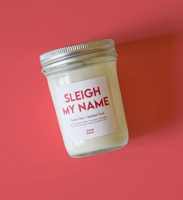 Sleigh My Name | Forest Chai & Smoked Oud | Holiday Gift Soy Candle 8oz