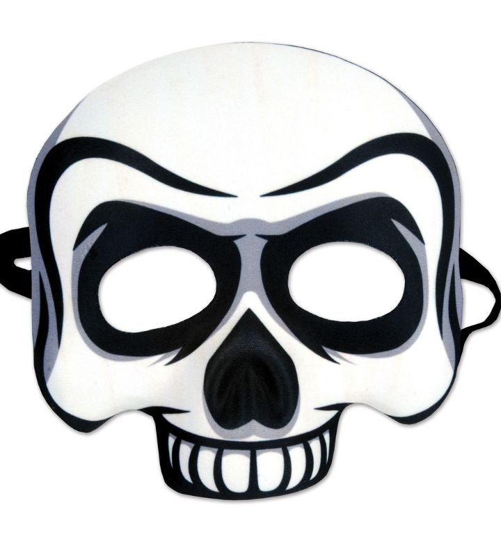 Pack Of 6 Day Of The Dead Skull Halloween Half Mask Costume