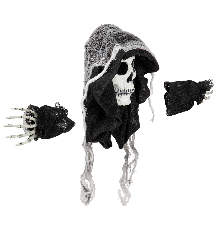 10" Spooky Skeleton 3-d Halloween Window Decoration