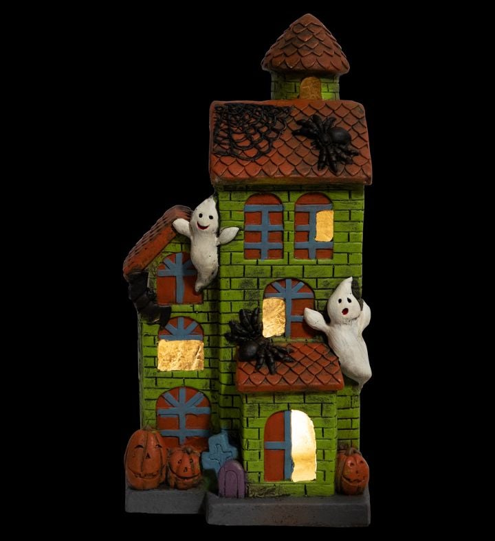 Led Lighted Ghostly Haunted House Halloween Decoration - 20"